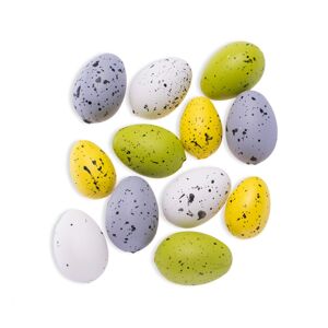 Plastové prepeličie vajcia 3.5 x 2.5 cm - 24 ks