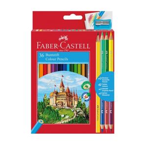 Pastelky Faber-Castell šesťhranné / set 36 farieb