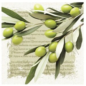 Servítky na dekupáž Greek Olives - 1 ks