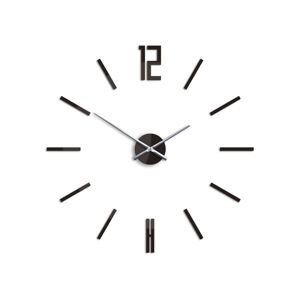 Moderné nástenné hodiny CARLO WENGE HMCNH057-wenge