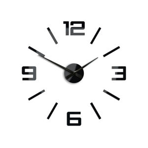 Moderné nástenné hodiny XL BLACK HMCNH065-black