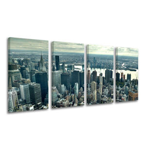 Obraz na stenu 4 dielny MESTO / NEW YORK ME118E41 (moderné obrazy na plátne)